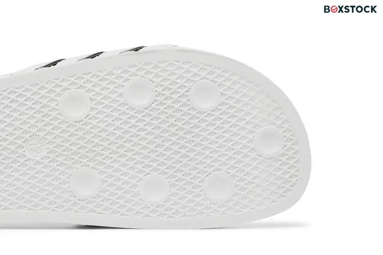 adidas Adilette White Core Black White