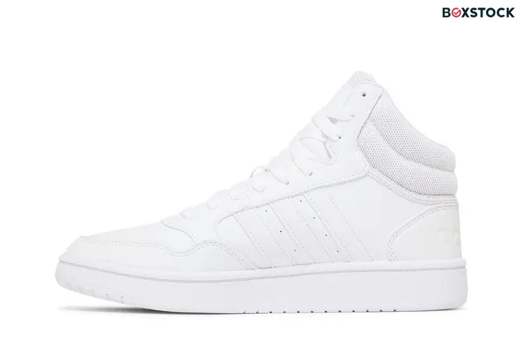 adidas Hoops 3.0 Mid Classic Cloud White Dash Grey (Women's)