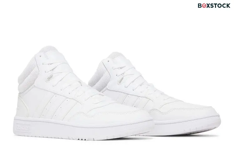 adidas Hoops 3.0 Mid Classic Cloud White Dash Grey (Women's)