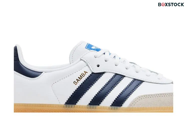 adidas Samba OG Cloud White Collegiate Navy Gum (GS)