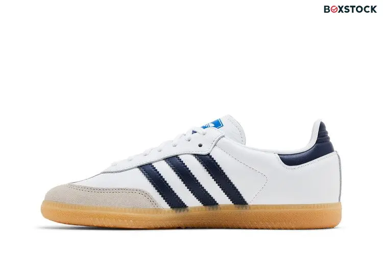adidas Samba OG Cloud White Collegiate Navy Gum (GS)