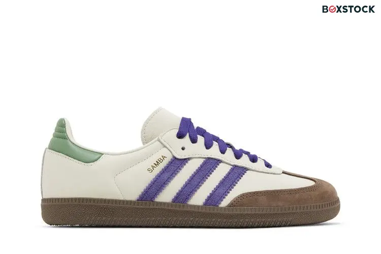 adidas Samba OG Off White Core Purple Green Brown (Women's)