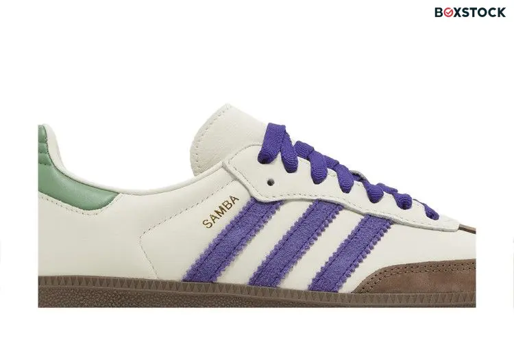 adidas Samba OG Off White Core Purple Green Brown (Women's)
