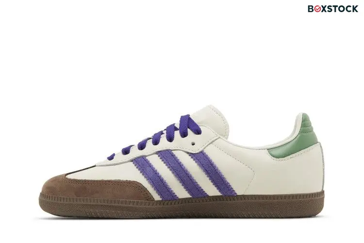 adidas Samba OG Off White Core Purple Green Brown (Women's)